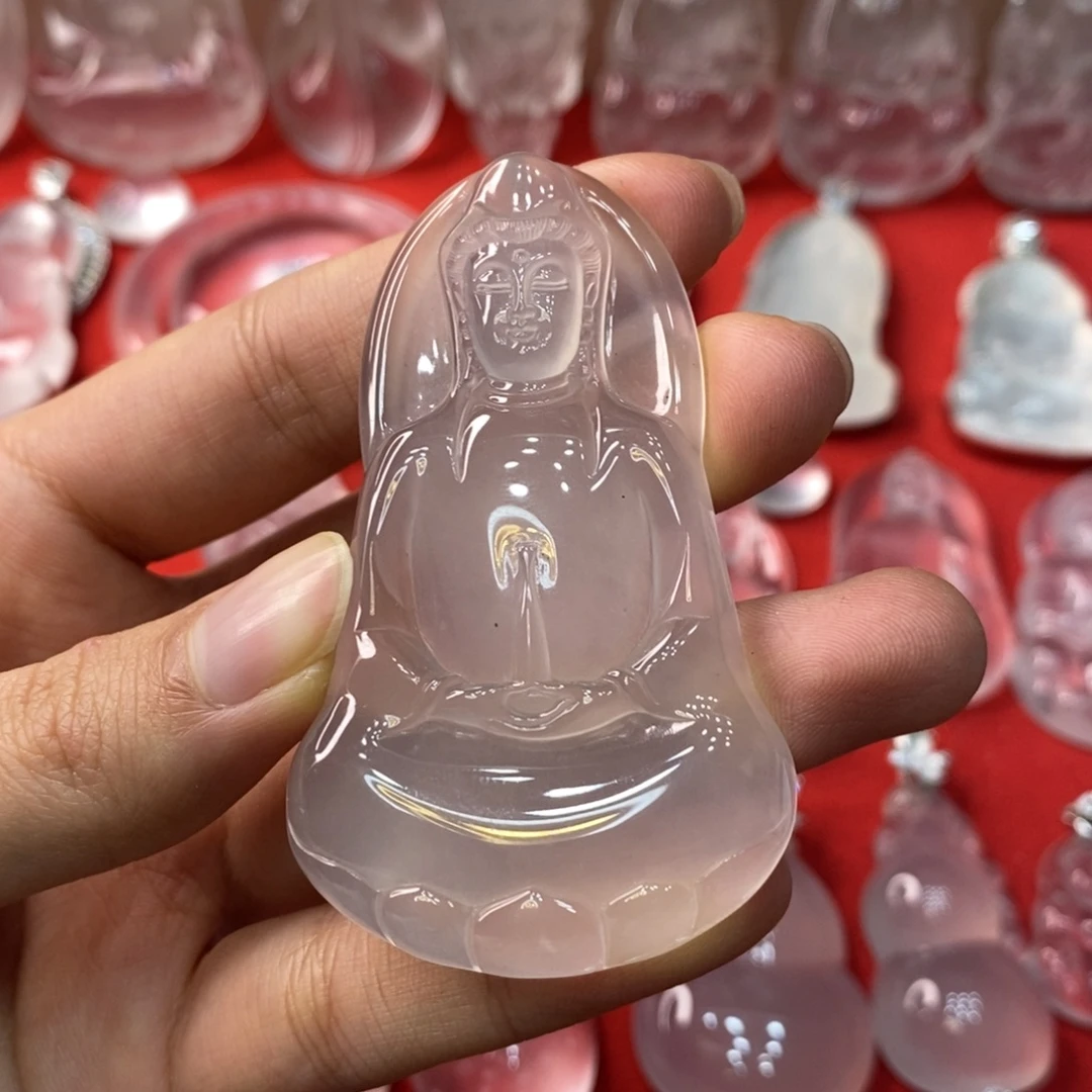 石英质玉未镶嵌吊坠