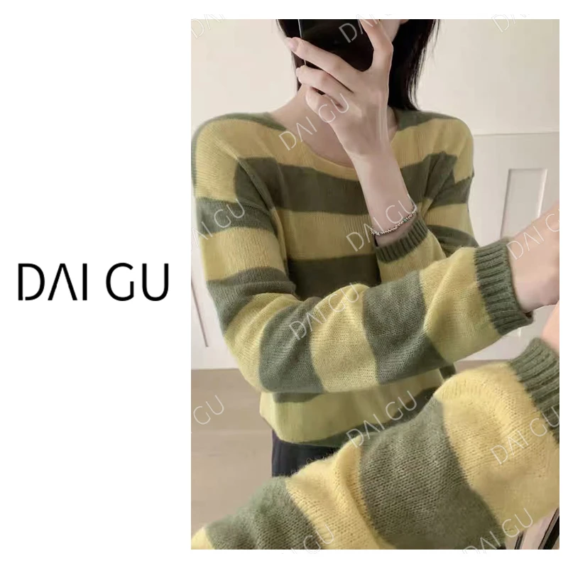 2025年秋季新款长袖针织衫上衣女装毛衣新B3175