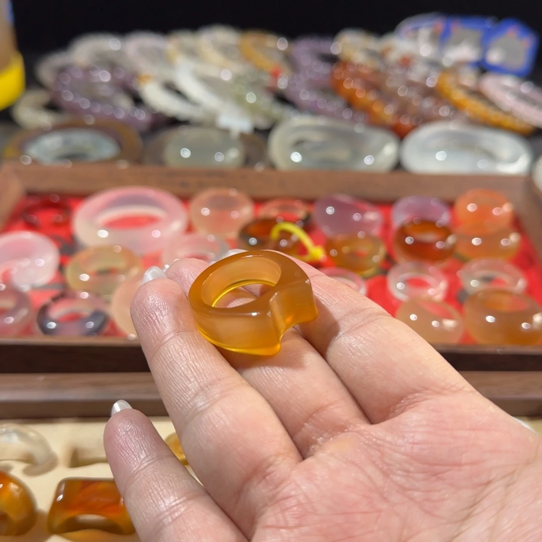 玛瑙/玉髓合金戒指