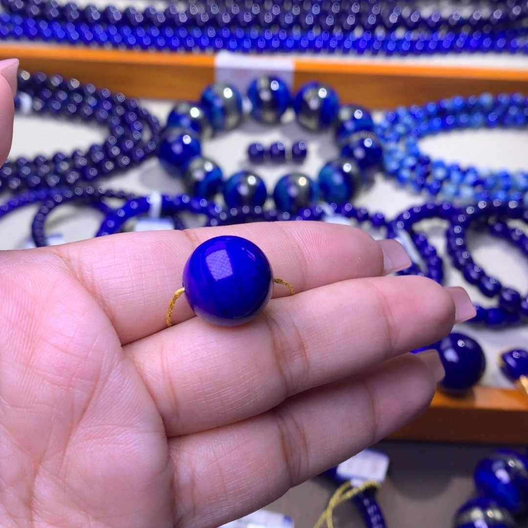 @***K青金石未镶嵌单珠