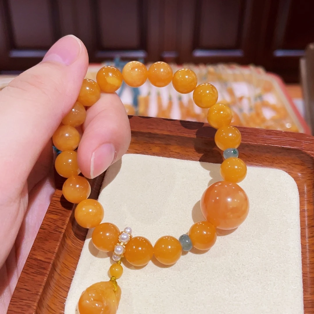 蜜蜡手链未镶嵌手串