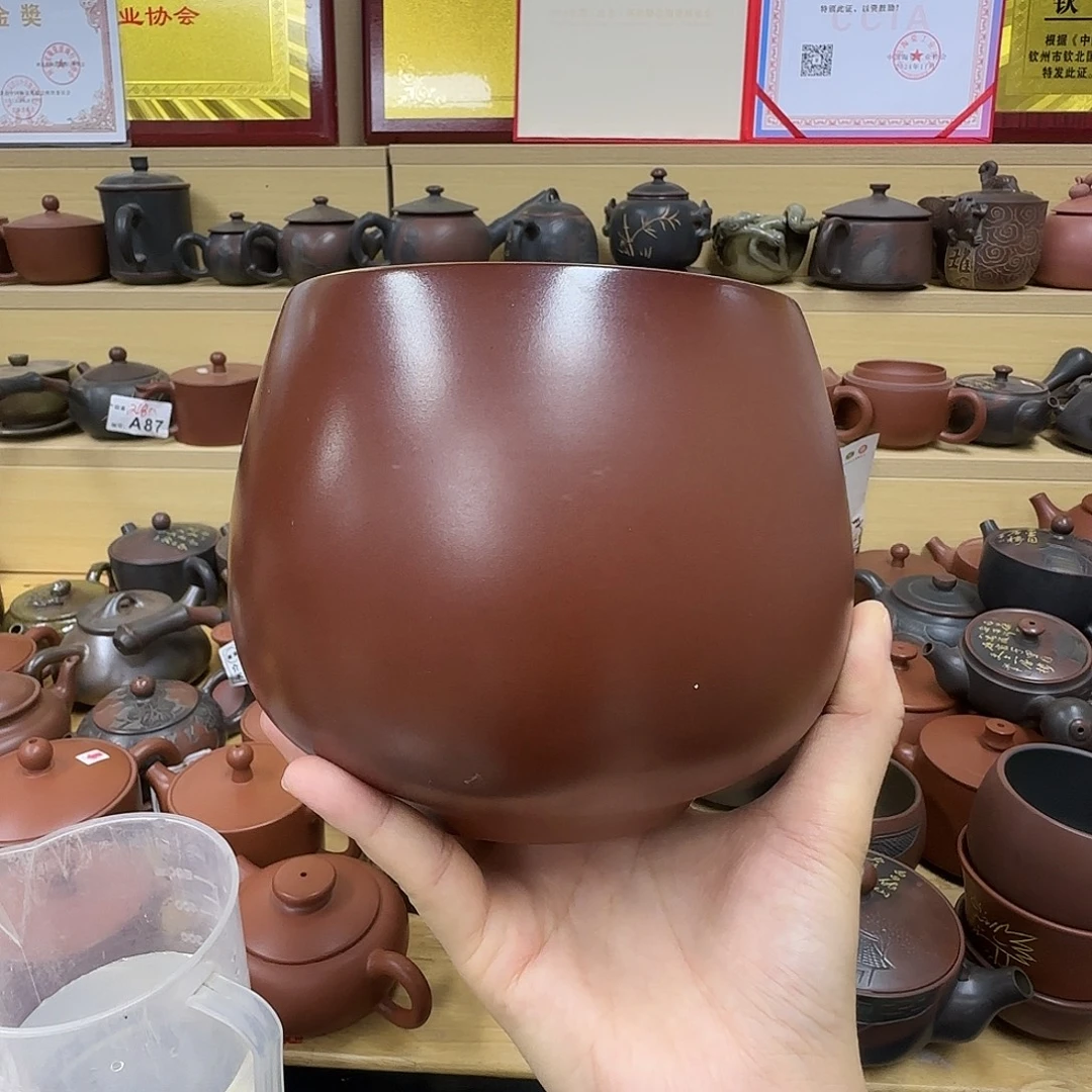 壶老韩坭兴陶 茶渣缸