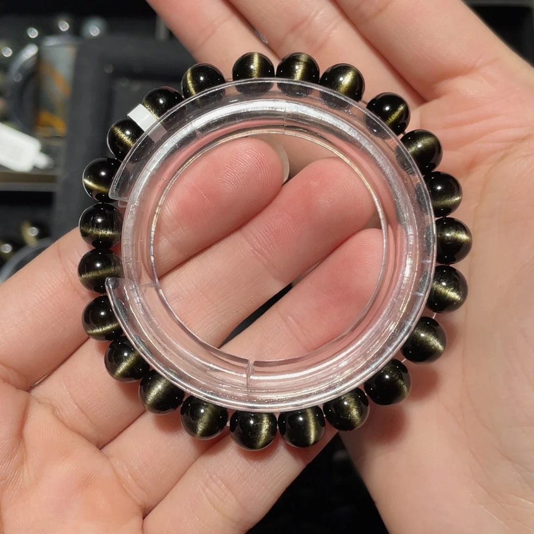 美***忙黑曜岩未镶嵌手链