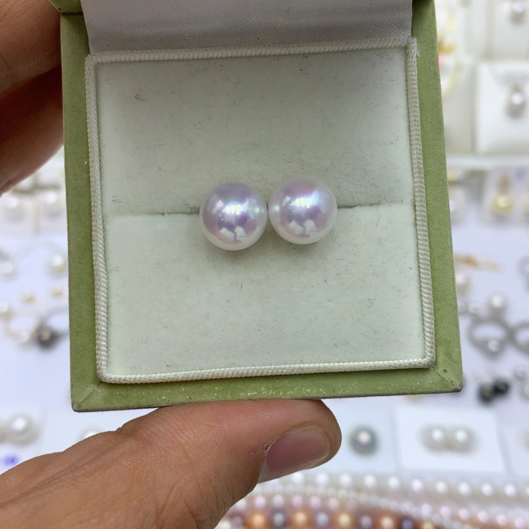 淡水珍珠耳饰18K金镶嵌满***果