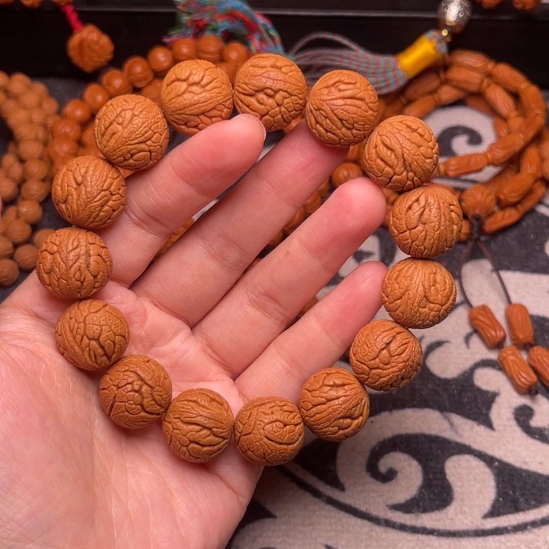 手串桃核龙纹龙珠16