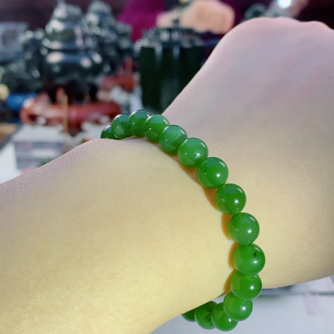 和田玉（碧玉）手链未镶嵌