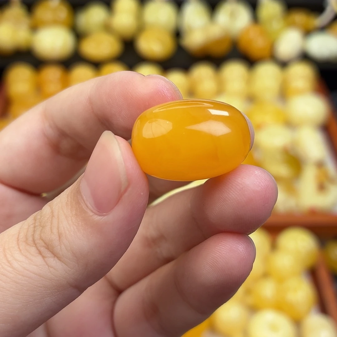 蜜蜡未镶嵌毛衣链蜜蜡