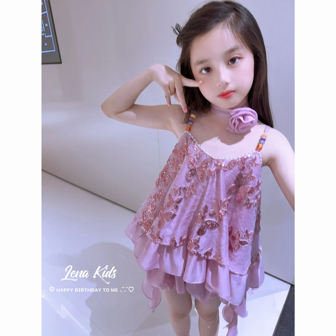 【现货】PP·Twinkle【梦幻紫超仙重工蝴蝶刺绣套装】25052302