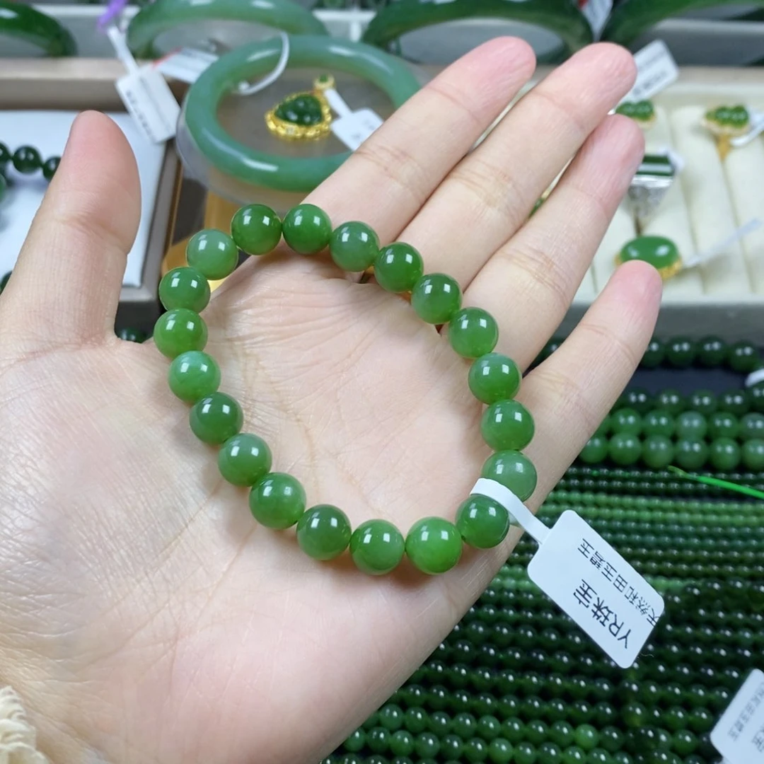 和田玉（碧玉）手串未镶嵌香****210m m