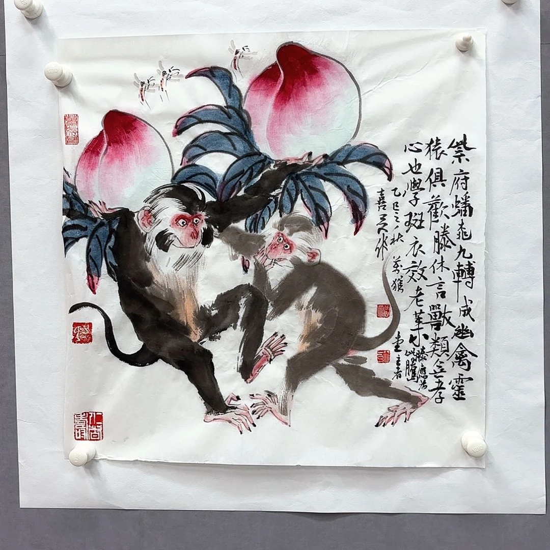 国画艺术家真人手绘