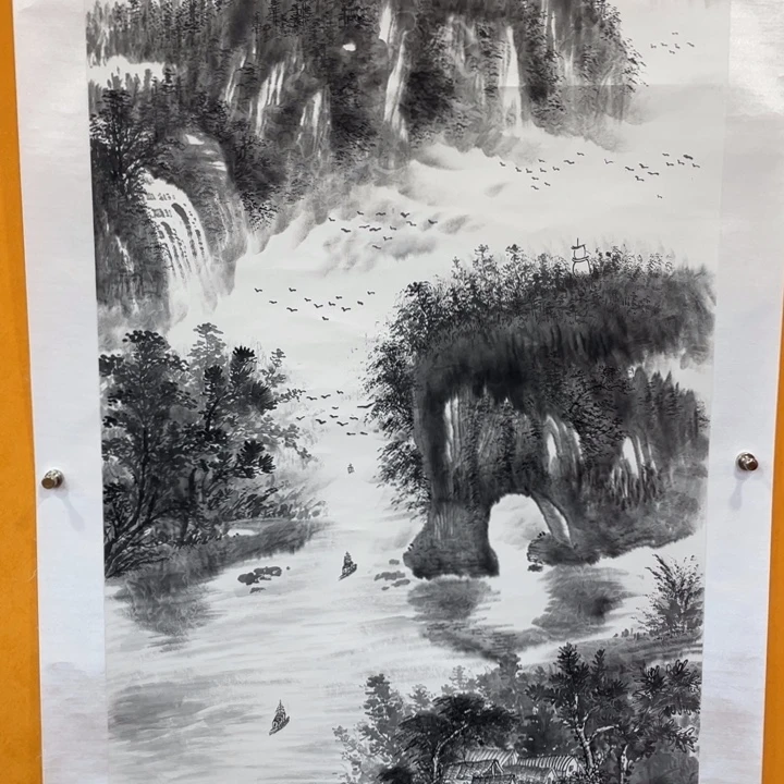 国画李川浦精品山水画