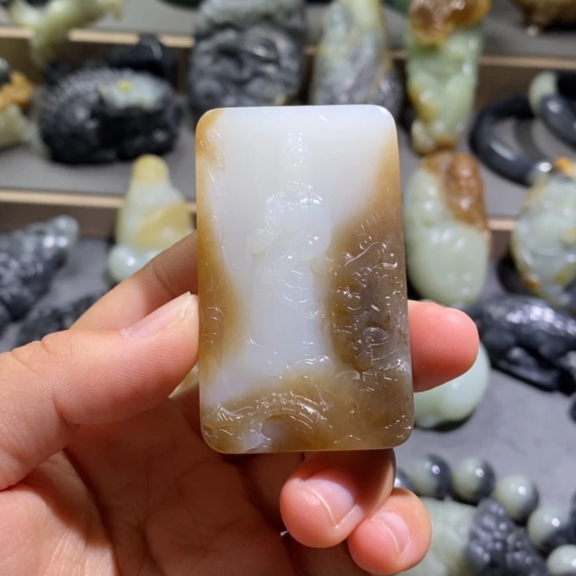 【闪购商品】和田玉挂件未镶嵌顽*