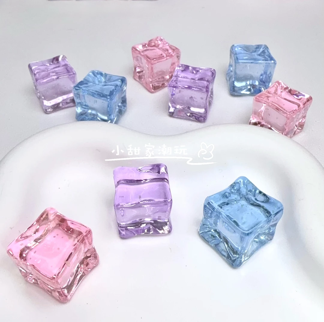 【灵紫欣蓝色系】三选一夜光星空细闪冰块diy摆件