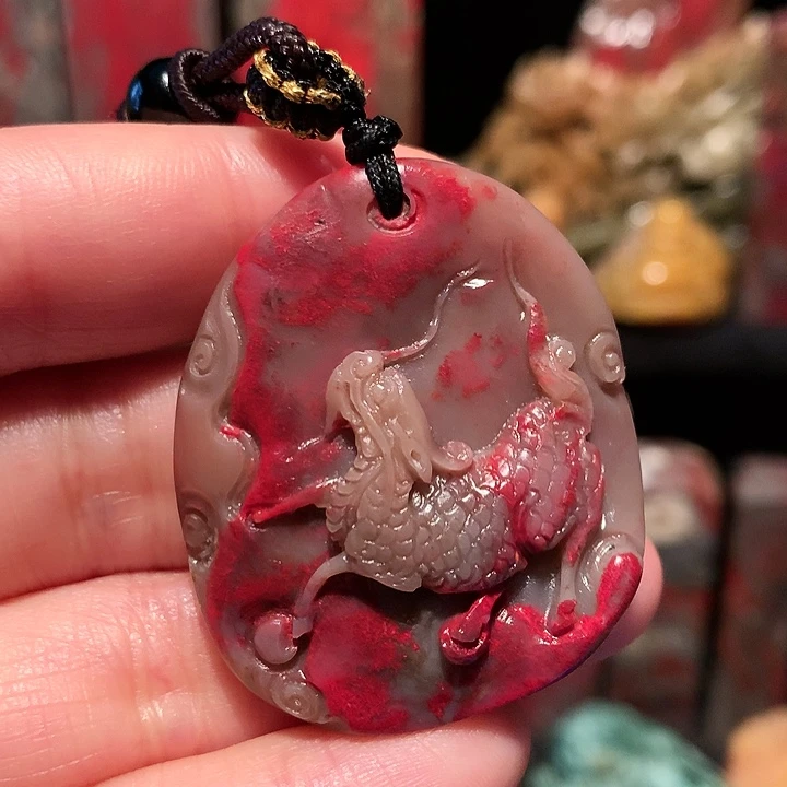 昌化石夜**林昌化鸡血石