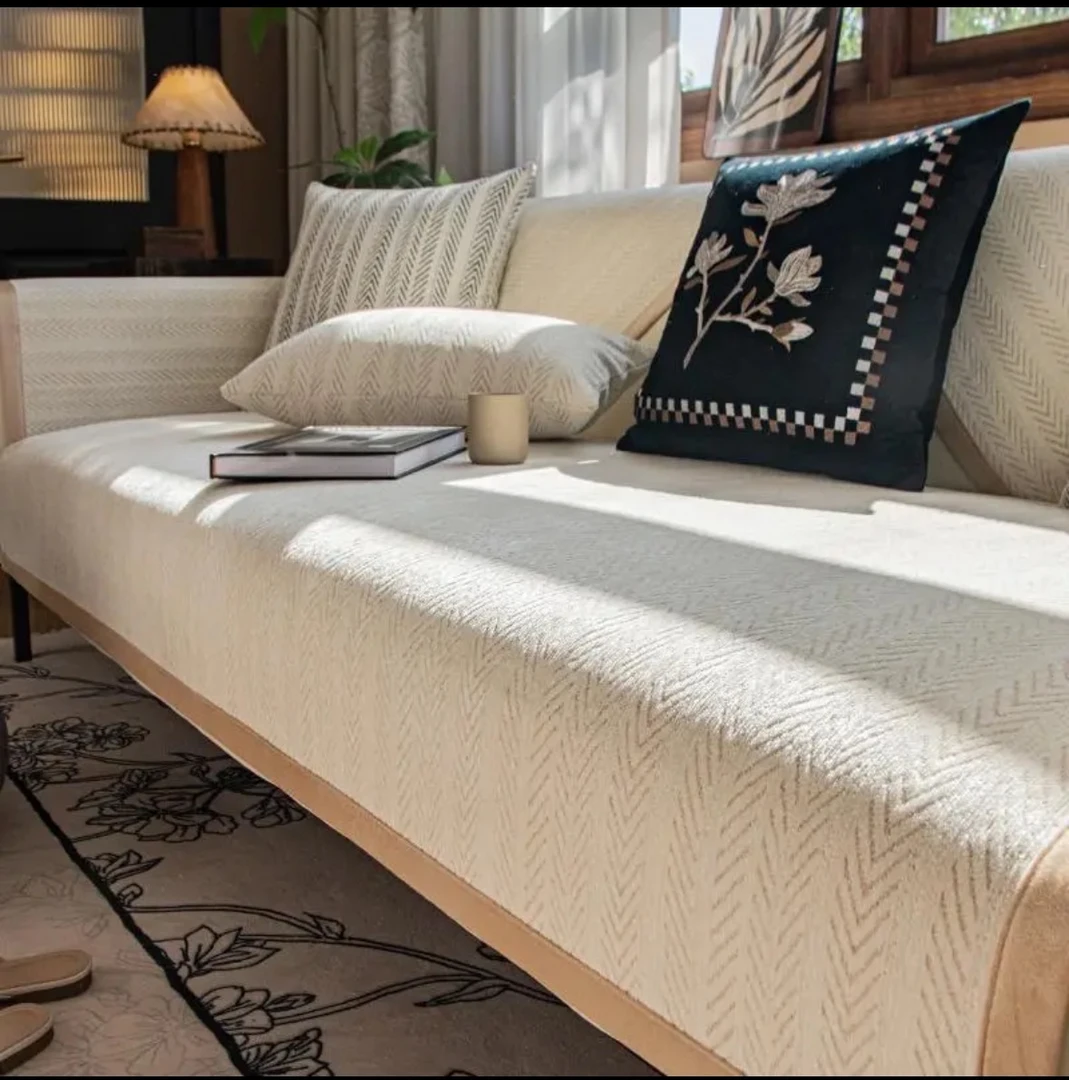 【人字纹】四季通用沙发垫2025新款防滑高级感盖巾沙发坐垫校园宿舍