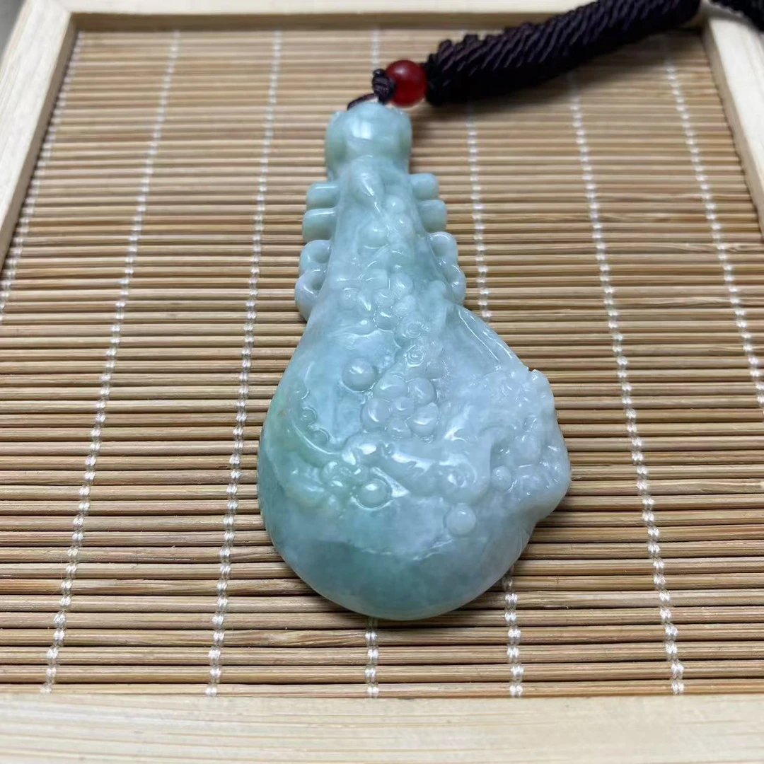 天然A货翡翠精工吊坠-v364-多样性发一