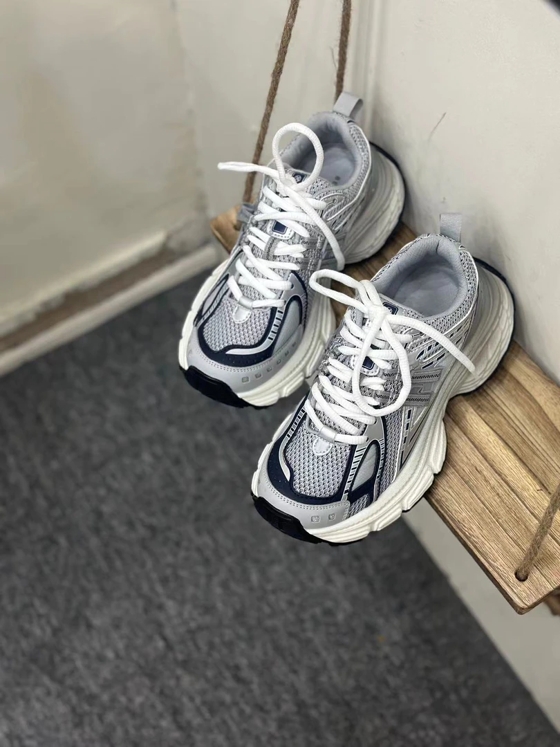 B 2025新款时尚老爹鞋百搭运动鞋真皮拼色女鞋 995