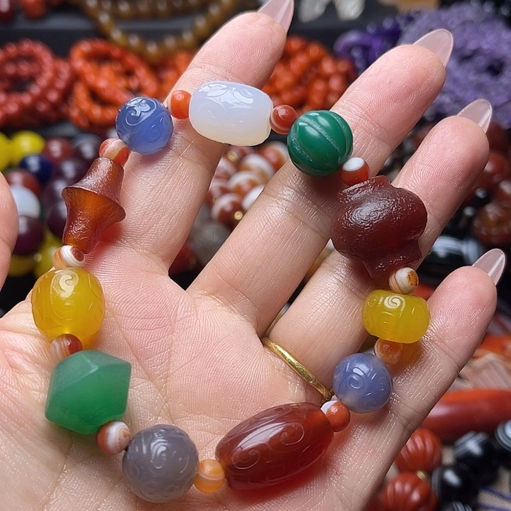 玛瑙/玉髓未镶嵌手链