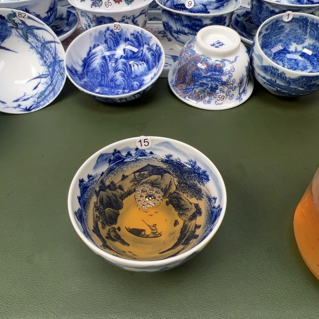 陶瓷景德镇纯手工纯手绘茶具木木15