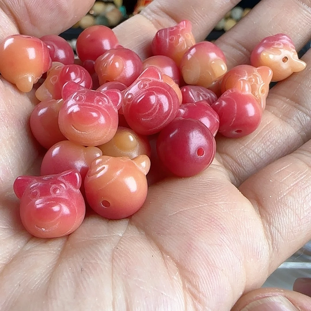 菩提根/象牙果吊坠卡12草莓熊头20颗➕2颗