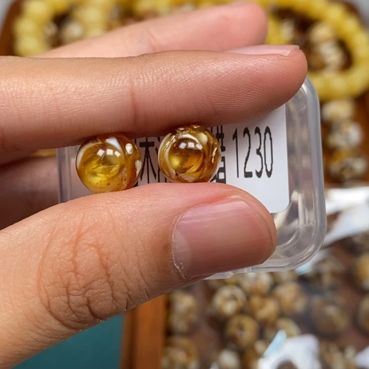 把件猴头核桃沁色圆珠老型1230