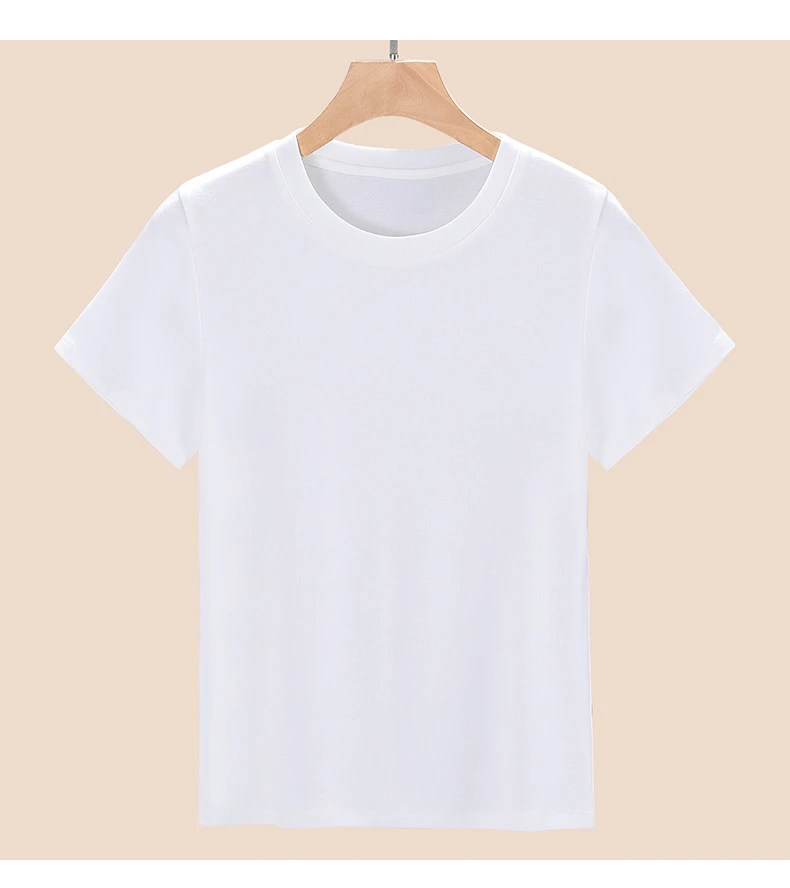 莱赛尔天丝羊毛面膜T恤女夏季短袖薄款打底2025新款显瘦正肩上衣