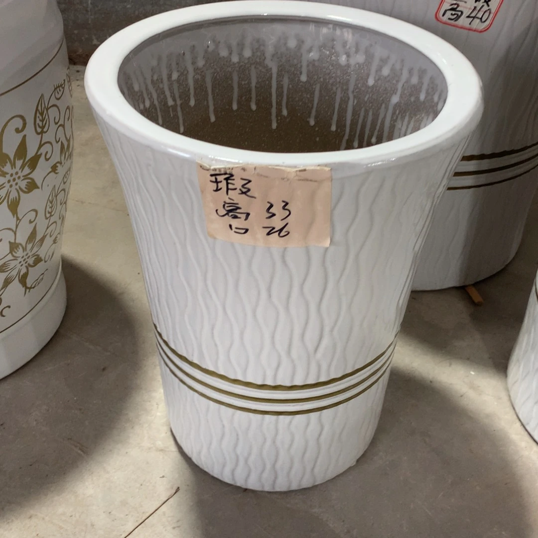 微瑕高温陶瓷花盆