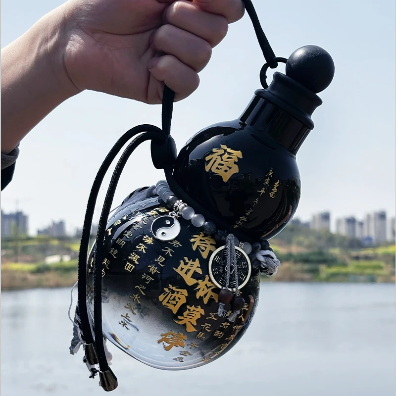 新款Tritan材质将进酒葫芦水杯超大中式便携家用户外酒葫芦水杯
