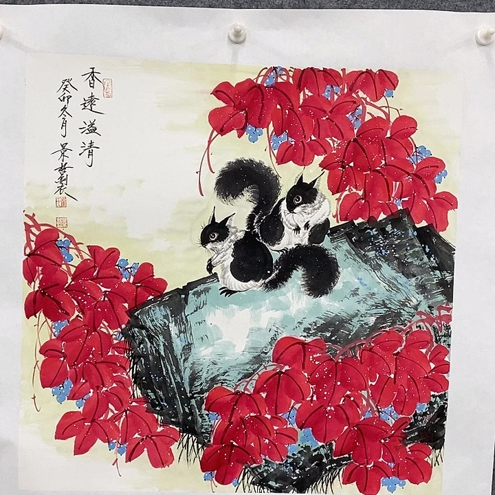 国画作品多次入选国内外