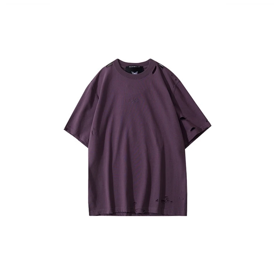 DMC 字母图案圆领短袖T恤 SStt08