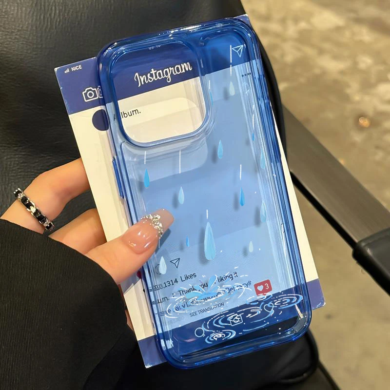 下雨天适用iPhone16苹果17/14_15PROMAX软胶13手机壳12防摔11X