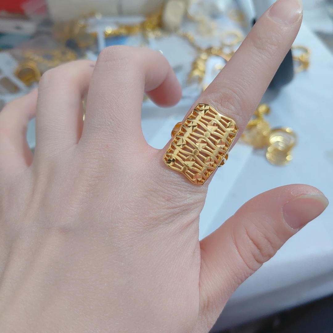 铜合金戒指 【B355】民族时尚开口 简约百搭戒指 久不掉色