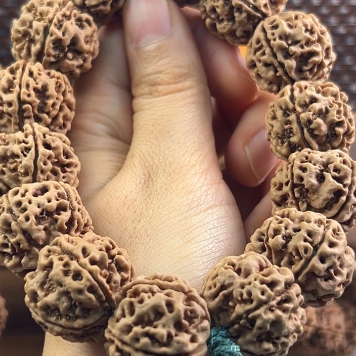 l***l吊坠金刚菩提原生态五瓣粗筋梅花双龙大金刚