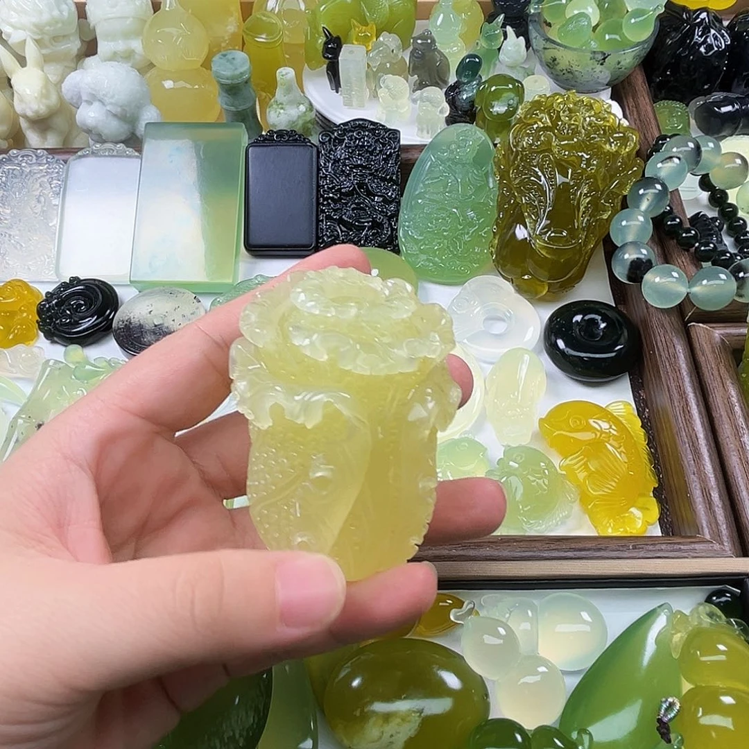 未镶嵌岫玉吊坠(不含链)千***行