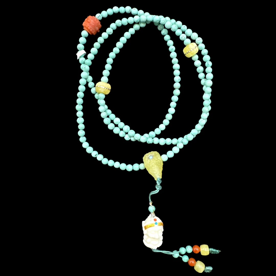 V8990 绿松石项链孤品