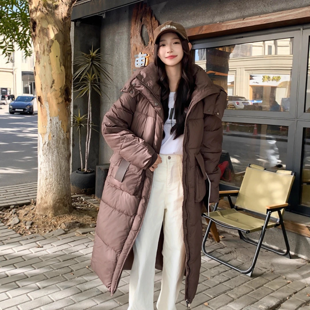 oversize面包服衣棉服女款冬季加厚保暖洋外套中长款厚棉袄2025年