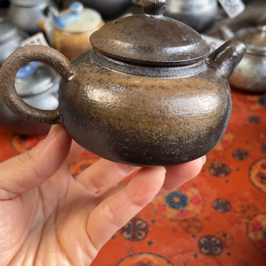 柴烧茶器主人杯杯柴烧