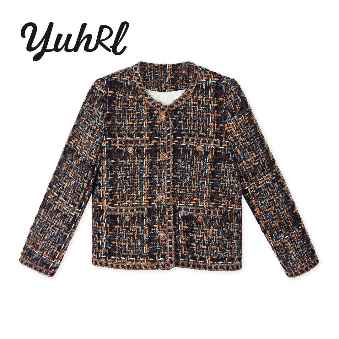 【重百粉丝专属】法式V领气质小香风短款羽绒服#70712