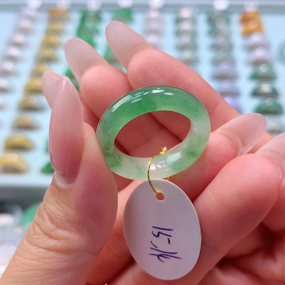 未镶嵌戒指翡翠1415圈
