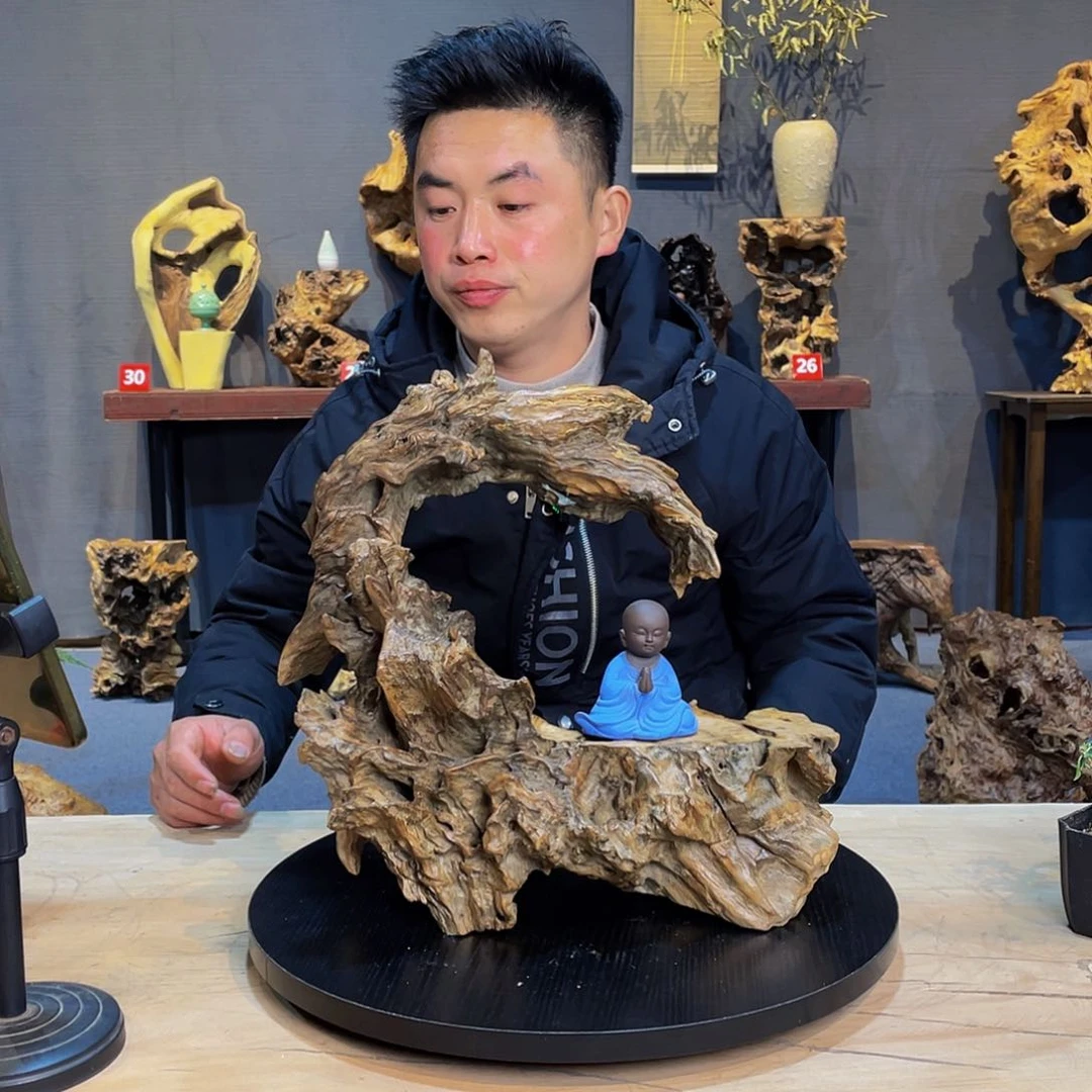 木青*木语根艺摆件小底座