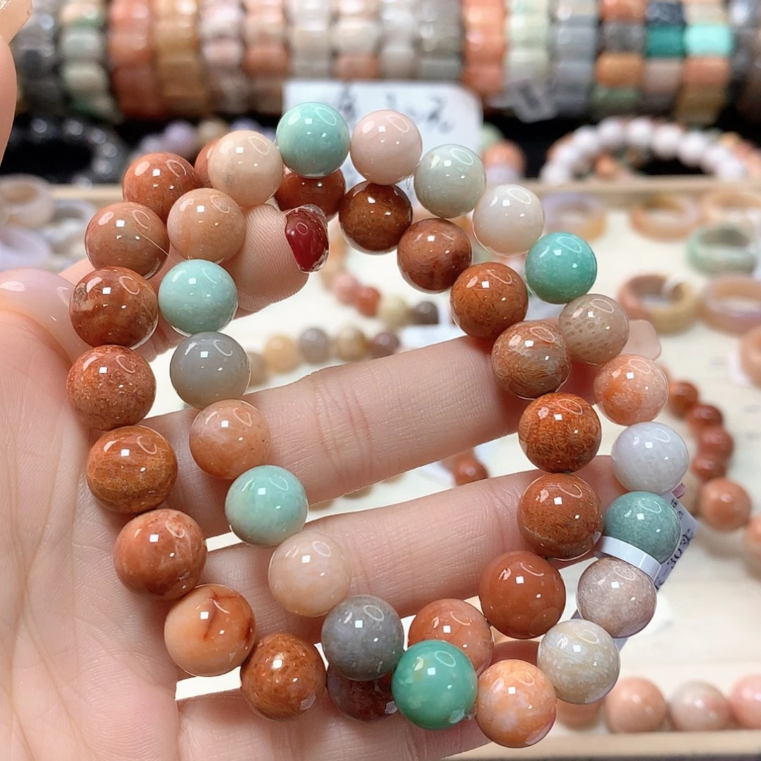 硅化珊瑚（珊瑚玉）手链未镶嵌L****慧212