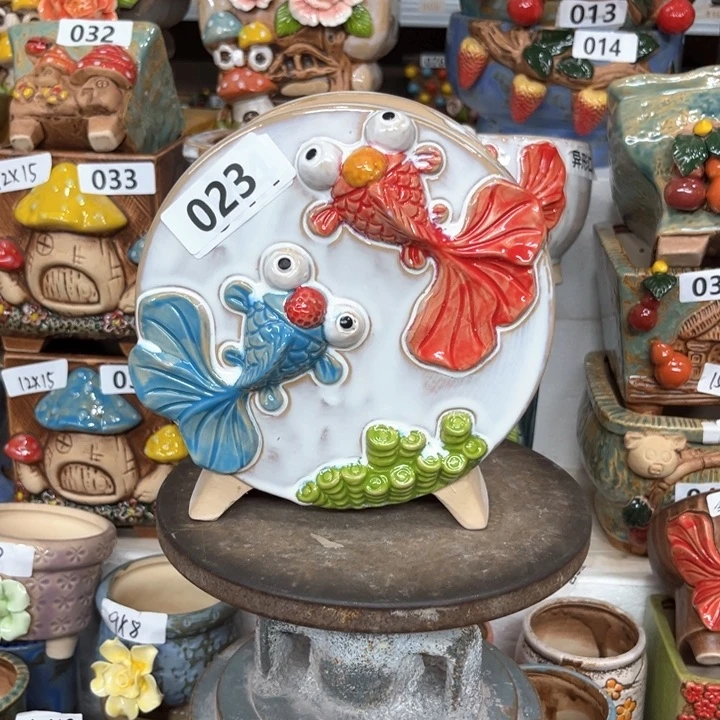 紫砂花盆粗陶材质多肉花盆