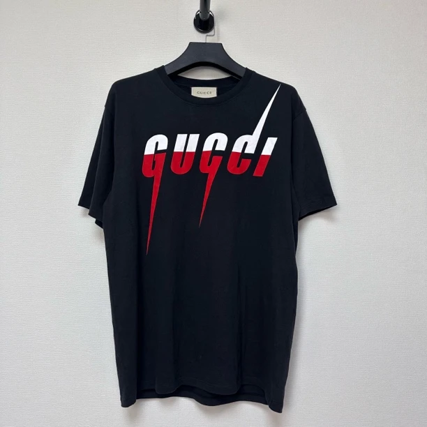 未使用 GUCCI/古驰 红白刀锋闪电短袖/XL