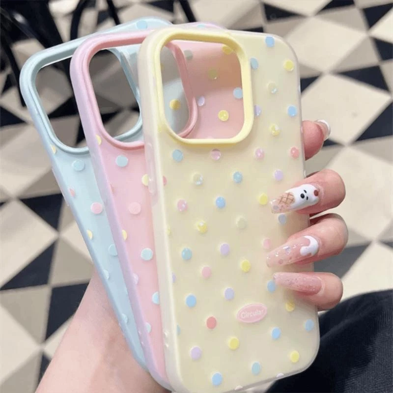 奥菲顿多巴胺满屏波点适用iPhone16/15/14肤感果冻手机壳苹果12套