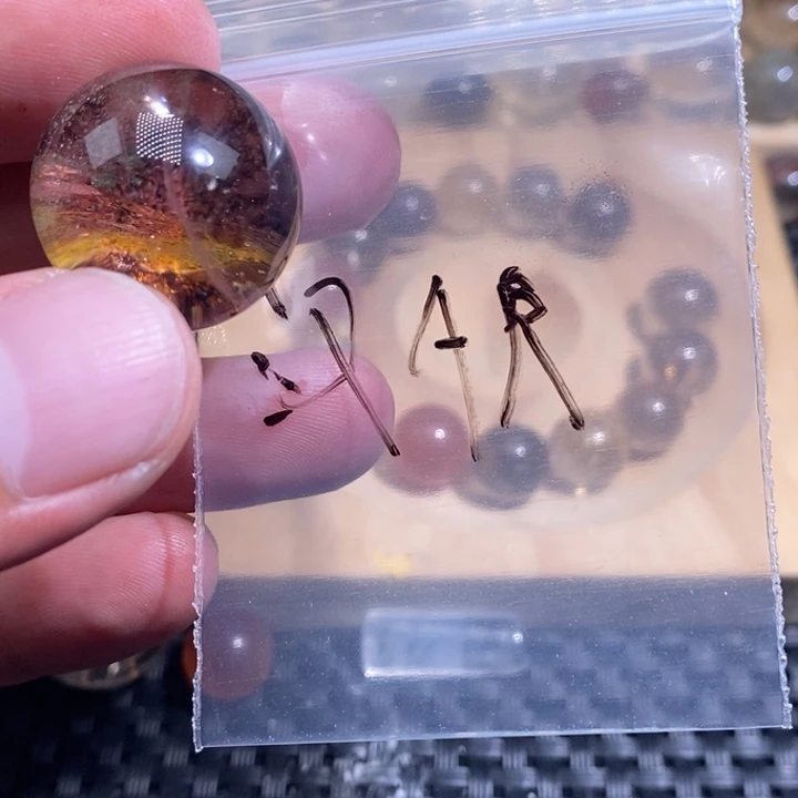 汉***T未镶嵌手链发晶天然水晶手串