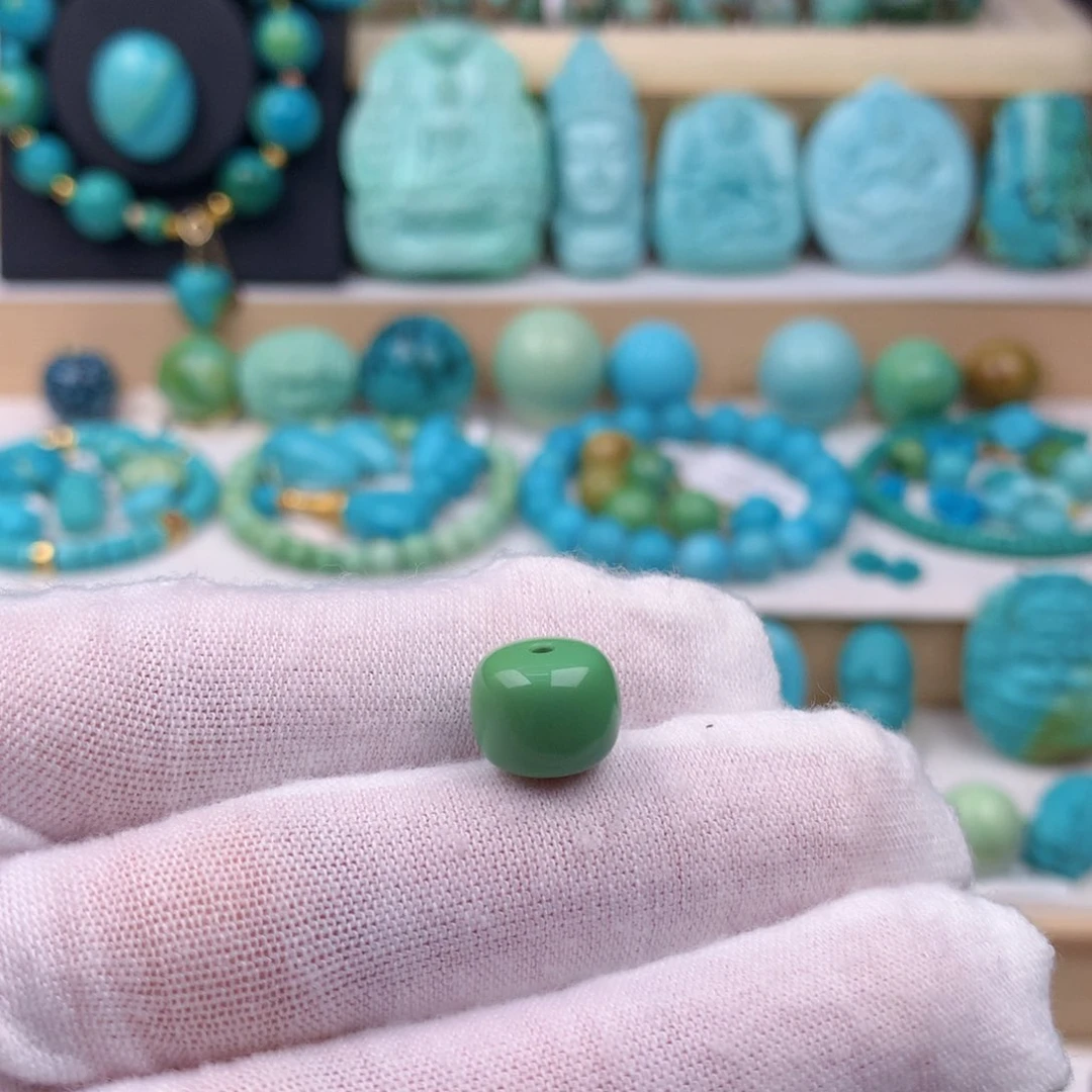 未镶嵌绿松石珠宝奇石卡10.6