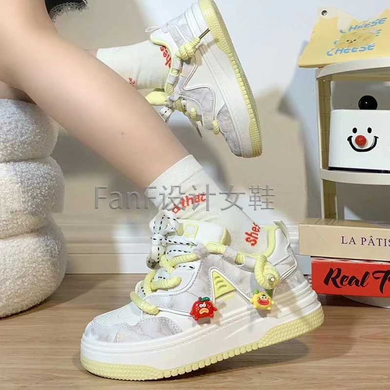 【七七时尚女鞋】【Q401-600】休闲潮流板鞋