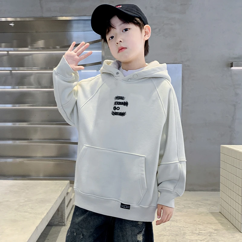 男童卫衣春秋款连帽中大童打底衫长袖儿童春装上衣男孩帅气韩版潮