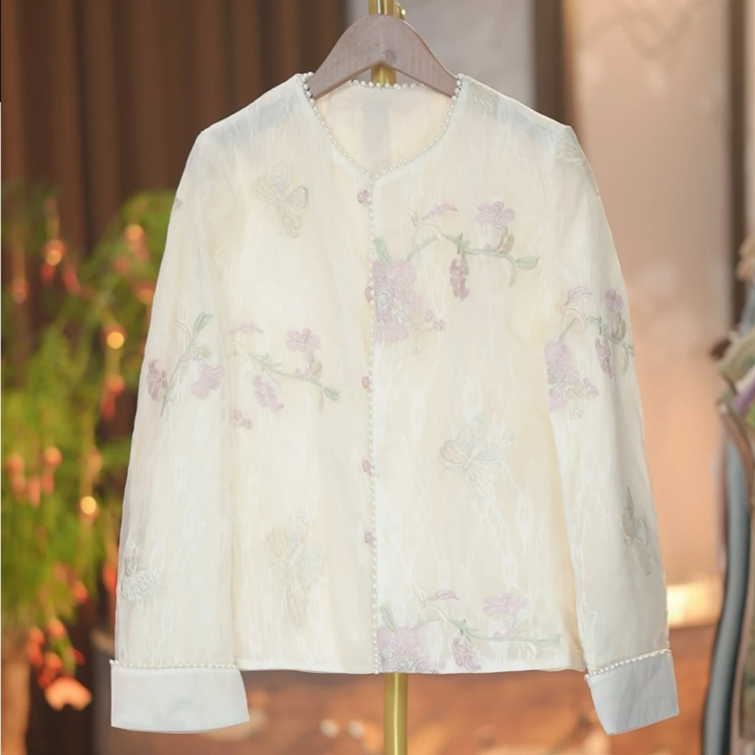 《怀袖-外套》2025新中式国风提花女士百搭外套