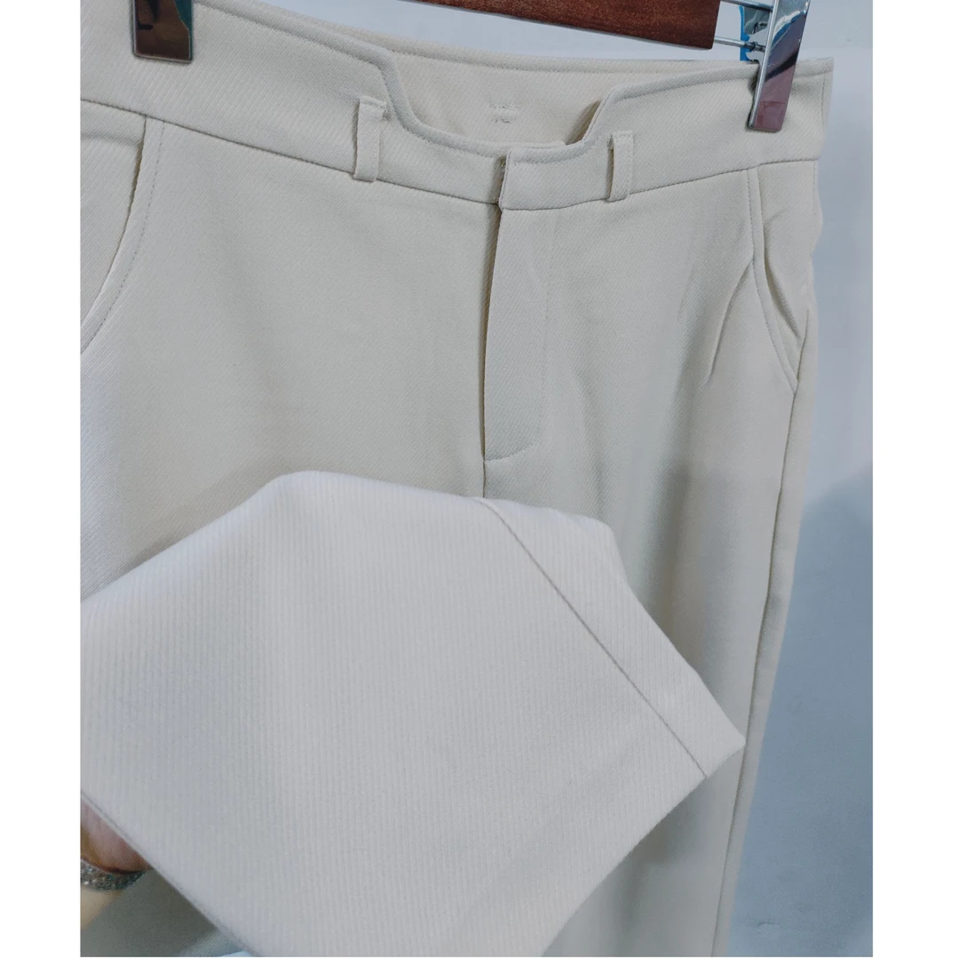 【含含宠粉福利】轻奢定制不规则休闲裤高腰显瘦纯色百搭1132